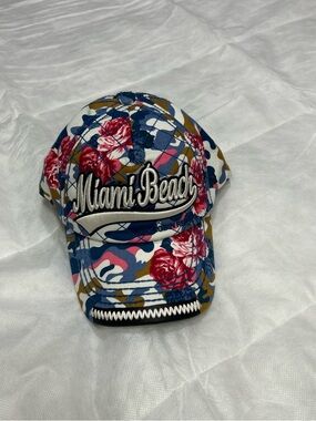 Robin Ruth Multicolor Floral Camo Snapback Hat